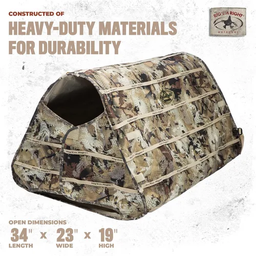 Vista 2 de Rig'Em Right Waterfowl Field Bully Bird Caza - Persiana para perros – Instalación ultra rápida sin pines, bisagras o postes Optifade Marsh