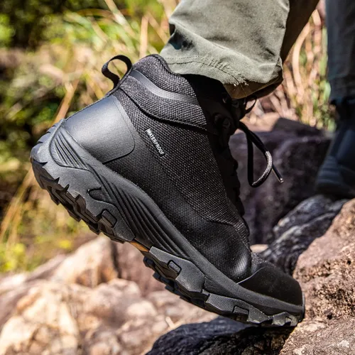 Vista 8 de SHULOOK Hiking Boots Men Waterproof Mid Boots Non-Slip LightWeight Comfortable