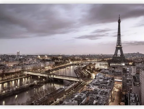 Vista 8 de artgeist Mural de pared prémium de París 79 x 55 pulgadas, papel tapiz no tejido XXL, decoración de pared de forro polar, impresión fotográfica