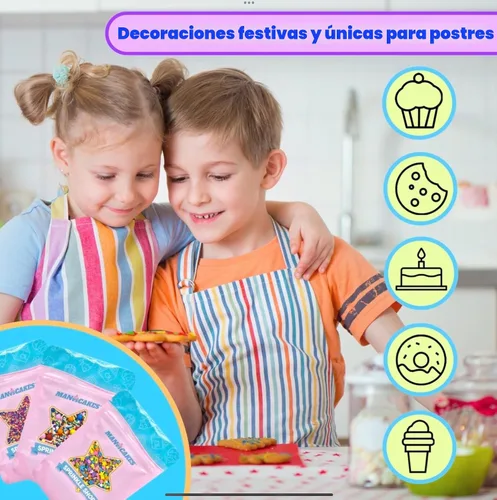 Vista 5 de Manvscakes Gránulos Mezcla de espolvorear de Pascua Gránulos comestibles de primavera Espolvorear galletas Hornear Sin gluten