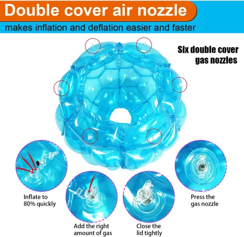 Vista 8 de SUNSHINEMALL Sumo Balls Bumper Balls Giant Inflatable Bubble House Summer Outdoor Toys for Kids Yard Human Hamster Ball Adults Active Play