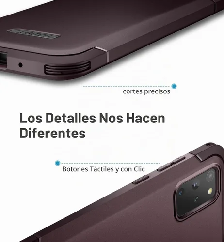 Vista 6 de SURITCH Funda para Samsung Galaxy S20 Plus, marco frontal extra, resistente y a prueba de golpes, con protector de pantalla integrado para Samsung