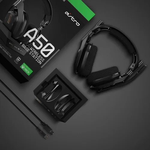 Vista 8 de ASTRO Gaming A50 Wireless Headset Base Station Gen 4 - Compatible with Xbox Series XS Xbox One PC Mac - BlackGold