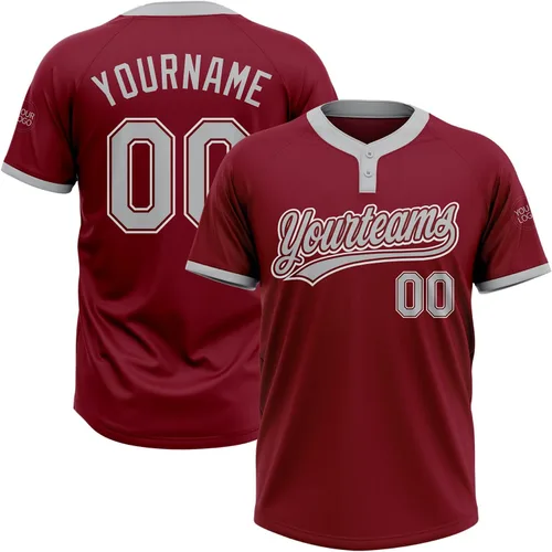 Vista 44 de Camisetas de béisbol personalizadas con dos botones, camisetas de sóftbol personalizadas con logotipo de nombre cosido para hombres, mujeres