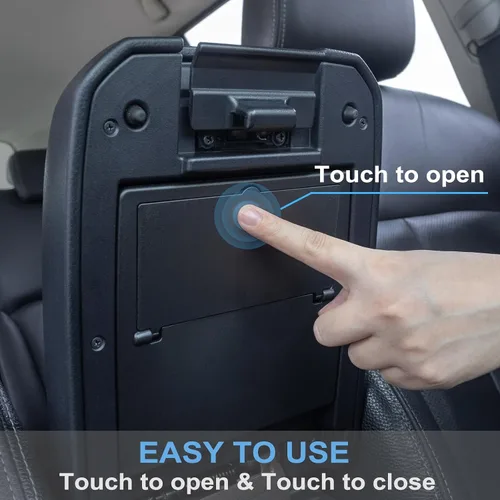 Vista 4 de JKCOVER Organizador de caja oculta para consola central compatible con Toyota Tacoma 2016-2021 2022 2023, accesorios reposabrazos caja
