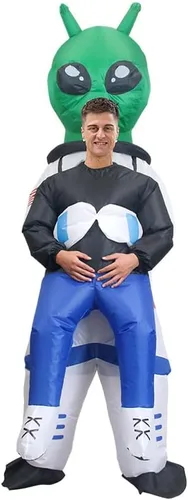 Vista 2 de SVNVIOZ Disfraces inflables para adultos, traje inflable de Halloween, vestido divertido para hombres y mujeres, traje de fiesta de Halloween