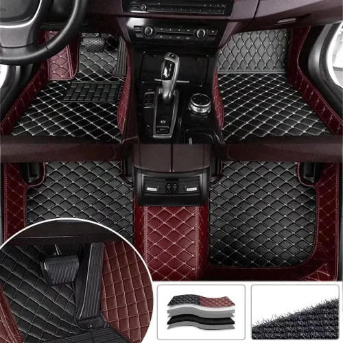 Vista 30 de Alfombrillas personalizadas Yaruicar para 99.99% de sedanes, SUV, autos deportivos, para hombres y mujeres, protección completa, almohadillas Negro