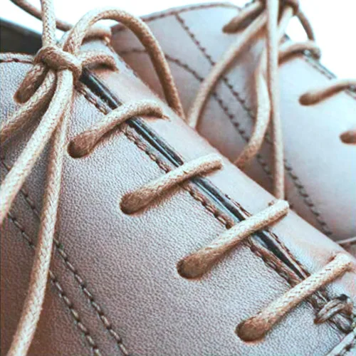 Vista 2 de Cordones Oxford redondos encerados para zapatos de vestir, botas chukka, 3 pares