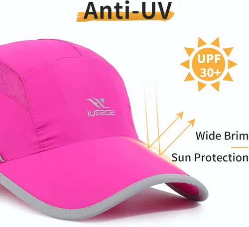 Vista 2 de Gorra deportiva de malla ligera de secado rápido para hombres y mujeres