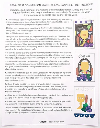 Vista 6 de Kit de pancartas para la Primera Comunión, actividad artesanal de preparación sacramental para niños