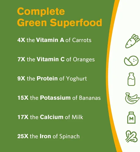 Vista 4 de Doctor's Recipes Moringa 11,000 mg de potencia, Superalimento Verde Completo, Apoyo Antioxidante Natural, Sin OMG, 60 cápsulas veganas, Sin cafeína