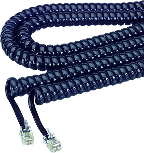 Vista 4 de Softalk 42215 Cable de bobina de teléfono de 25 pies Ash Landline Accesorio para teléfono