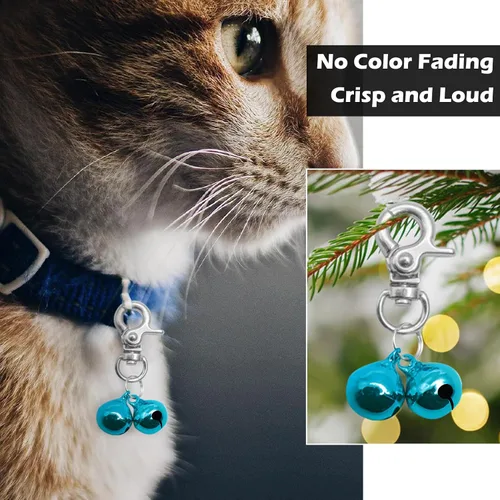 Vista 3 de EXPAWLORER Cat Bell - Accesorios para collar de mascotas, campanas para Azul
