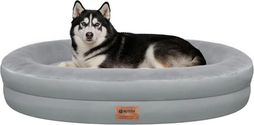 Vista 22 de Cama ortopédica lavable grande para perros: Cama de espuma viscoelástica impermeable para mascotas con refuerzos - Funda ortopédica extraíble
