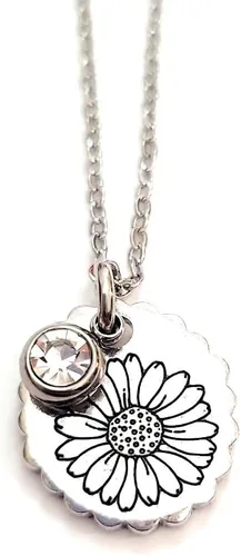Vista 14 de Birth Month Flower and Birthstone Necklace