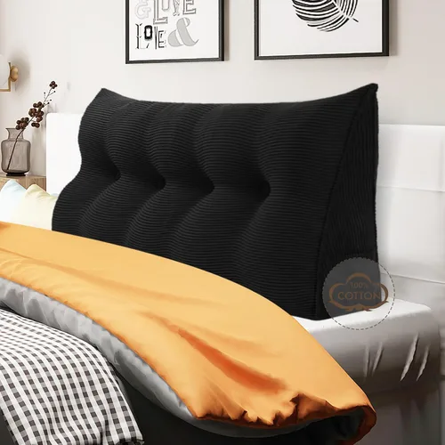 Vista 12 de WOWMAX - Almohada triangular para cabecero; almohada en forma de cuña para cabecero; almohada grande de refuerzo para cama, almohada