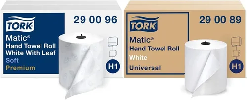 Vista 17 de Tork Matic Paper - Rollo de toalla de mano Natural H1, universal, 100% fibra reciclada, 6 rollos x 700 pies, 290088