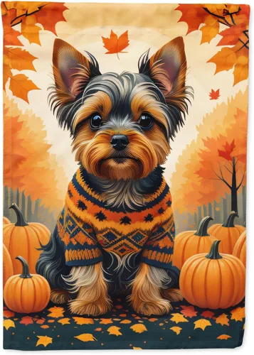Vista 34 de Caroline's Treasures DAC1001GF Affenpinscher - Bandera decorativa para jardín de otoño, decoración para patio exterior, patio, parterres