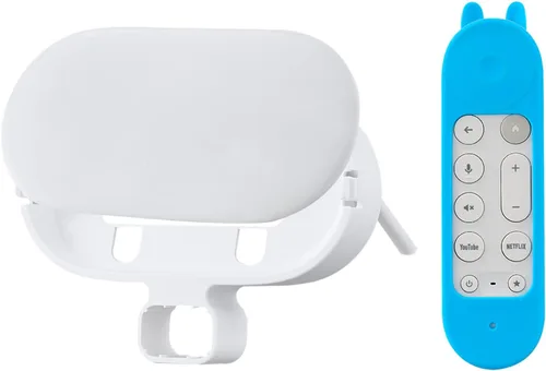 Vista 2 de Soporte universal para transmisor de TV para Google TV Streamer 4K - Instalación sin taladros Diseño que ahorra espacio con funda de protección