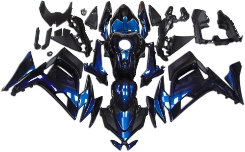 Vista 23 de Carenado negro mate apto para Kawasaki Ninja 650 EX650 2020-2025 001 Negro Mate