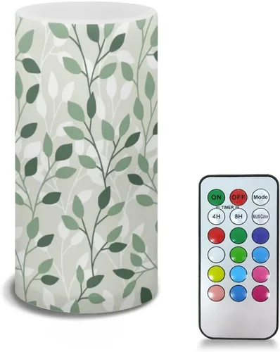 Vista 33 de Velas LED sin llama personalizadas que funcionan con pilas con temporizador remoto que cambia de color, personaliza fotos y texto, hazlo tú mismo tu