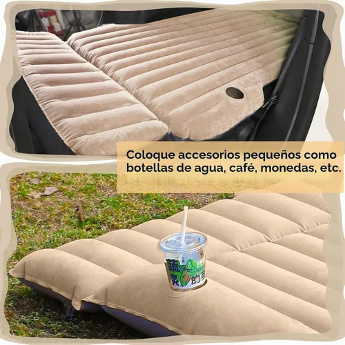 Vista 3 de Para 5 asientos Tesla Modelo Y (juniper incluido) 3 X S Colchón inflable de camping con bomba de aire para Tesla Modelo Y 3 X S Accesorios