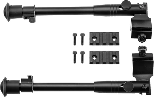 Vista 6 de Bípode táctico montado lateral 9 ″ -12 ″ ajustable para rifles de aire con rieles Picatinny
