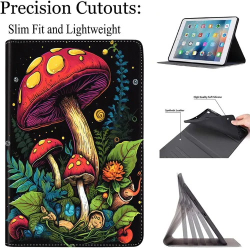 Vista 3 de Funda para 9.7 pulgadas 2017 2018/iPad air/iPad Air 2, Auto Sleep/Wake Multi-ángulo de visión Slim Folio Stand Funda para Ipad 6ª/5ª