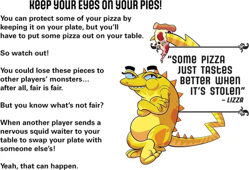 Vista 7 de Semper Smart Games Blobby's Pizza Math Card Game: ¡Concurso de comer pizza estratégicamente loco entre lindos monstruos!