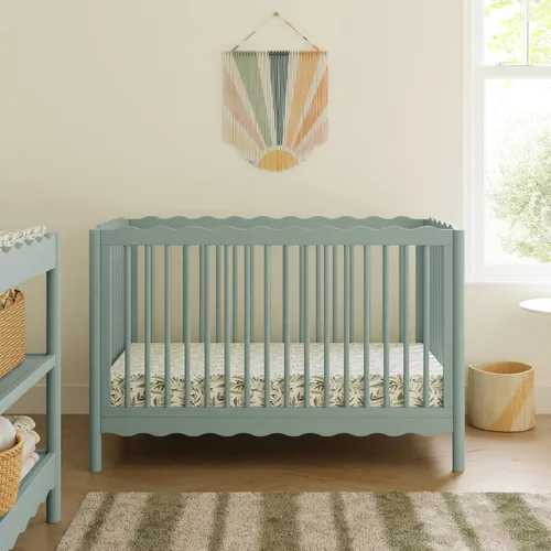 Vista 2 de Babyletto Swell - Kit de conversión de cuna 4 en 1 con cama para niños Savia Claro