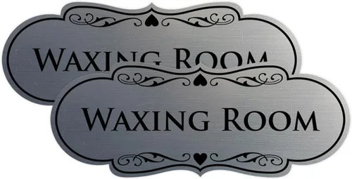 Vista 21 de Designer Waxing Room Sign (negro) - Pequeño 1 paquete