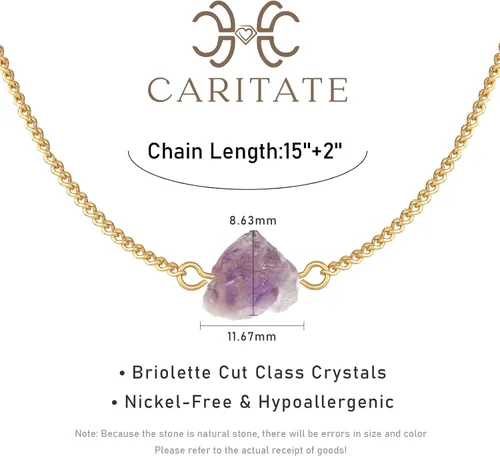 Vista 15 de Collar de cristal crudo para mujer