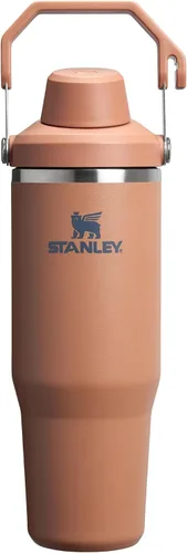 Vista 7 de Stanley IceFlow 2.0 - Vaso de flujo rápido con asa, 30 onzas, tapa de boquilla angular con rosca, botella de agua a prueba de fugas, acero Frost