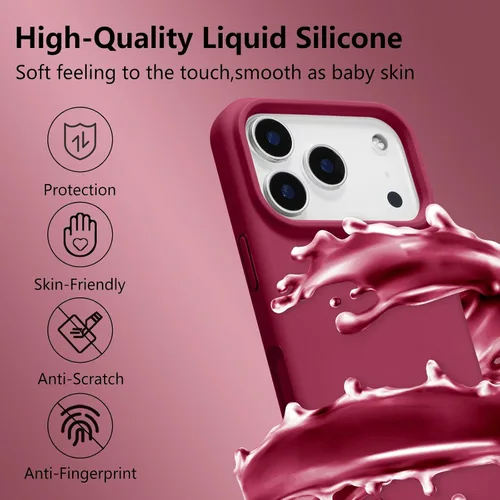 Vista 489 de Funda magnética de silicona para iPhone 13 Pro, color blanco antiguo [Compatible con Magsafe] [Forro de microfibra suave antiarañazos], funda