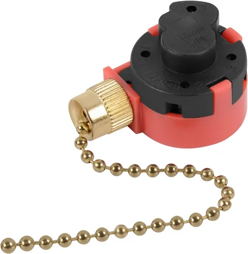 Vista 7 de ZE-268S1 - Interruptor de ventilador de techo, interruptor de cadena de tracción de 3 velocidades, 4 cables, repuesto para ventilador de techo