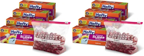 Vista 11 de Hefty Slider - Bolsas de almacenamiento para calendario, tamaño de galón, 30 unidades (paquete de 4), 120 en total