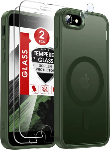 Vista 12 de LeYi Funda para iPhone XR: con protector de pantalla X2 + 2 funda para cámara [compatible con MagSafe] Funda protectora magnética i iphoneXR