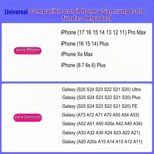 Vista 2 de Funda Doble para 2 Teléfonos con Clip de Cinturón, Estuche para iPhone (17 16 15 14 13 12 11) Pro Max/Plus, Samsung Galaxy (S25 S24 S23 S22 S21 S20)
