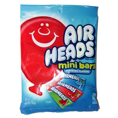 Vista 18 de Airheads Barras de caramelo de tamaño completo, cereza, caja de 36