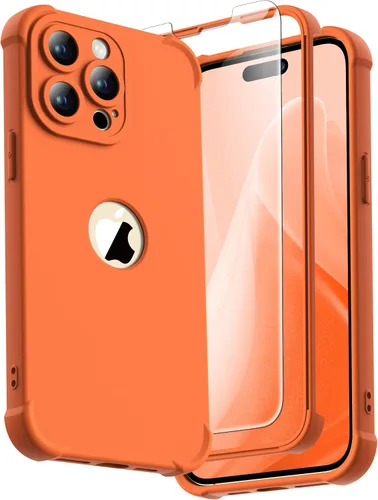 Vista 117 de ORETECH Funda para iPhone 11, con [2 protectores de pantalla de vidrio templado] [prueba de caídas de grado militar de 10 pies]
