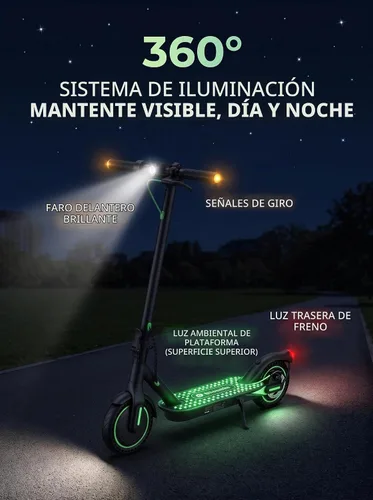 Vista 4 de isinwheel Scooter eléctrico S9 S9 Pro, 19 MPH, 350W, plegable S9Pro Negro