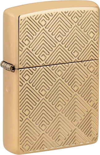 Vista 9 de Zippo Encendedor de Bolsillo de Latón Armor Pulido con Diseño de Ondas de Lujo