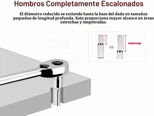Vista 5 de TEKTON - Dado de encastre (pulgada)