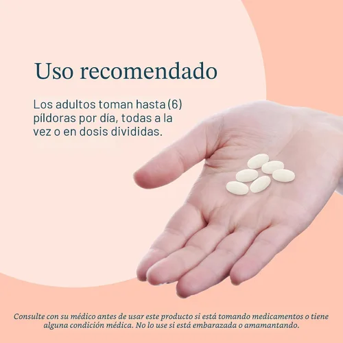 Vista 6 de Tabletas de colágeno Youtherory, RC.00300.US, Fórmula Avanzada con Vitamina C, 1