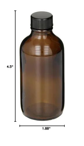 Vista 2 de LabStock Science Purchase Boston Botellas redondas, 4 onzas (paquete de 12)