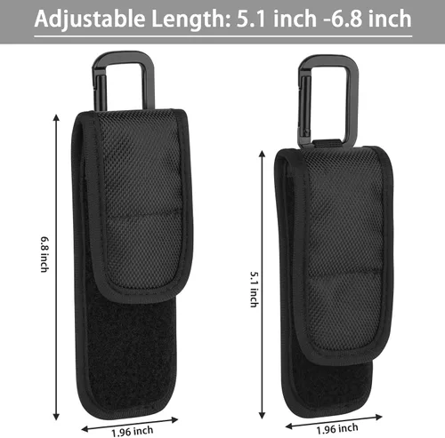 Vista 3 de Xxerciz Funda para linterna compatible con OLIGHT Arkfeld linterna plana, nailon resistente cinturón soporte para linterna para caza al aire libre