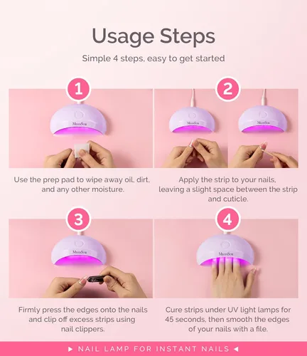 Vista 6 de MelodySusie Lámpara de uñas LED UV de bolsillo con diseño ultraligero, luz UV P-ART04 cura todos los geles suaves en casa, especialmente uñas