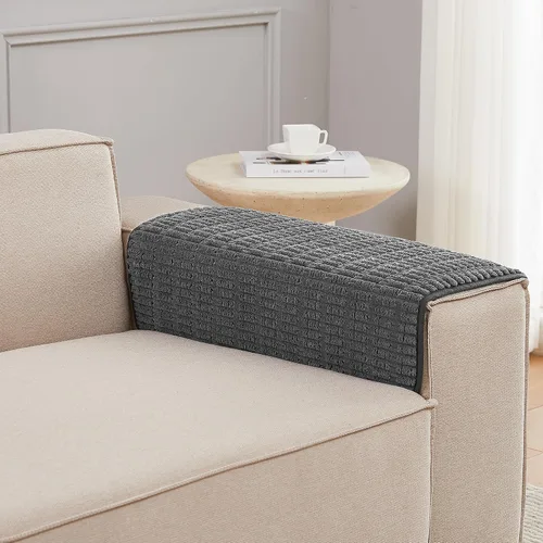 Vista 13 de Fundas para Reposabrazos de Sofá Fundas para Brazos de Sofá Fundas para Sillones, 2pcs Protectores Antideslizantes para Brazos de Sofá Fundas