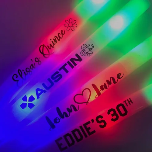 Vista 2 de Paquete de 15 barras de luz LED personalizadas para fiestas, bodas, fiestas, cumpleaños, invitados, fiestas, DJ, conciertos, festivales, eventos, 3