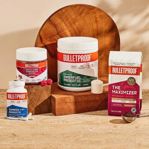 Vista 5 de Bulletproof Suplemento probiótico y posbiótico 3 en 1 Express para una salud intestinal sostenida, 90